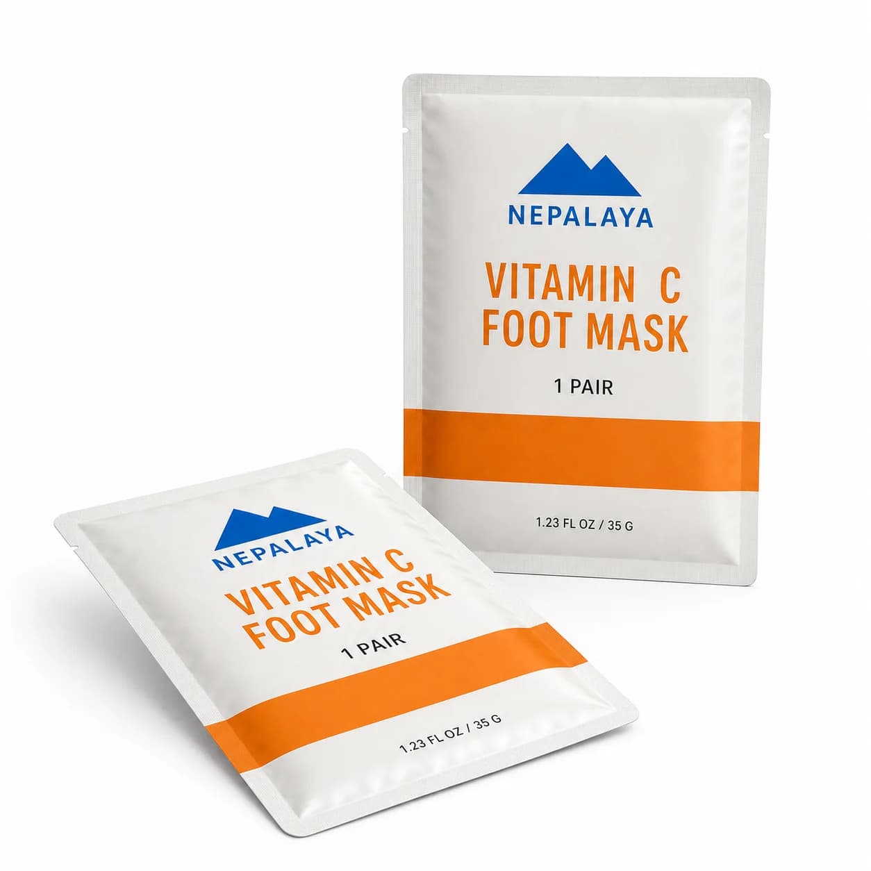 Nepalaya Vitamin C Foot Mask sachets, single pair each